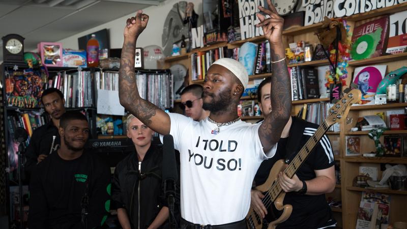 Goldlink performs a Tiny Desk Concert on May 3, 2018. Goldlink performs a Tiny Desk Concert on May 3, 2018.
