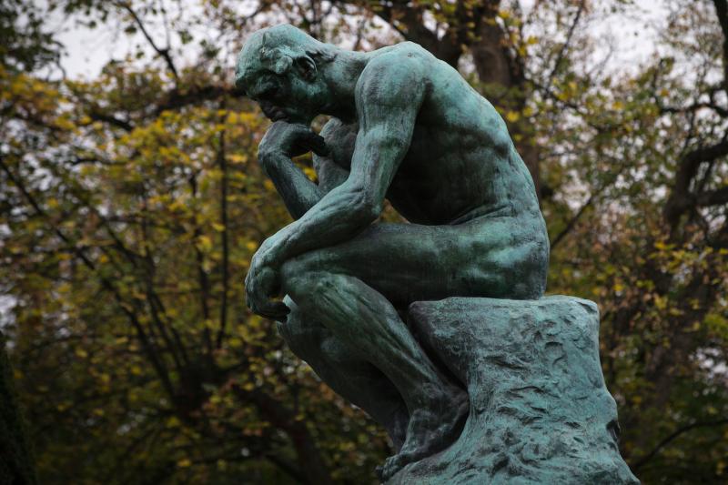 The Rodin Museum in Paris is selling sculptures to pay the bills — and that's exactly as the artist intended. When he died in 1917, Auguste Rodin left the museum plaster casts for just this purpose. Above, The Thinker (Le Penseur) is pictured ahead of t The Rodin Museum in Paris is selling sculptures to pay the bills — and that's exactly as the artist intended. When he died in 1917, Auguste Rodin left the museum plaster casts for just this purpose. Above, The Thinker (Le Penseur) is pictured ahead of t