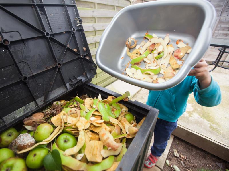 Composting food scraps is one way to reduce food waste, but preventing excess food in the first place is better, says the EPA. Composting food scraps is one way to reduce food waste, but preventing excess food in the first place is better, says the EPA.