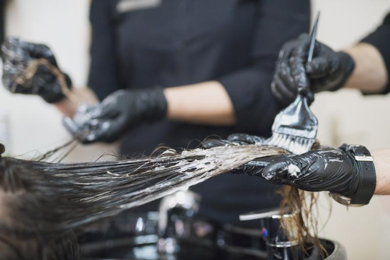 Hair dyes and straighteners contain chemicals that are being studied for their health effects. Hair dyes and straighteners contain chemicals that are being studied for their health effects.