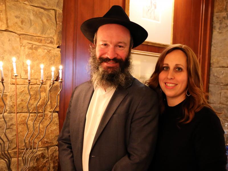 Chabad Rabbi Zalman Mendelsohn and his wife Raizy Chabad Rabbi Zalman Mendelsohn and his wife Raizy