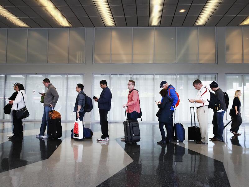 Passengers at Chicago's O'Hare International Airport wait in line for security screening in May 2016. A study released Monday found that U.S. airline quality is higher than ever, but air travelers may disagree. Passengers at Chicago's O'Hare International Airport wait in line for security screening in May 2016. A study released Monday found that U.S. airline quality is higher than ever, but air travelers may disagree.