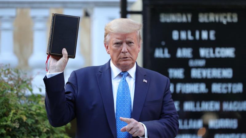 President Trump's photo opportunity in front of St. John's Episcopal church in Washington has set off criticism, as law enforcement used tear gas and force to clear a path for him to walk from the White House. President Trump's photo opportunity in front of St. John's Episcopal church in Washington has set off criticism, as law enforcement used tear gas and force to clear a path for him to walk from the White House.