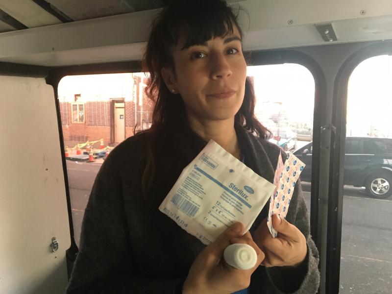Sheila Dhand, a wound care nurse, treats many people who use drugs via mobile unit. Sheila Dhand, a wound care nurse, treats many people who use drugs via mobile unit.