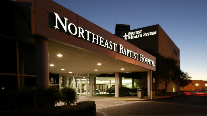 Northeast Baptist Hospital, one of five hospitals within the Baptist Health System in San Antonio. Northeast Baptist Hospital, one of five hospitals within the Baptist Health System in San Antonio.