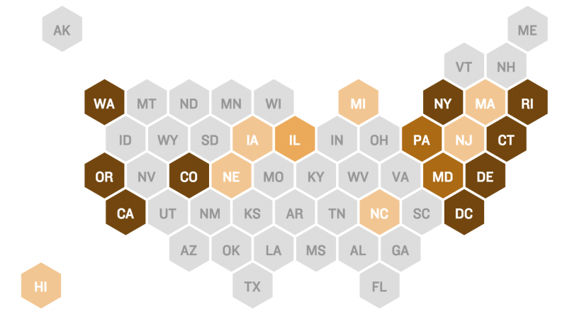 Map: States with universal background checks on gun purchases Map: States with universal background checks on gun purchases