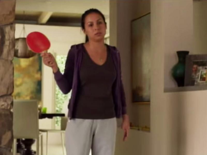 A screenshot from Enough Said shows actress Anjelah Johnson-Reyes, the only nonwhite actor in the 2013 hit starring Julia Louis-Dreyfus and James Gandolfini. A screenshot from Enough Said shows actress Anjelah Johnson-Reyes, the only nonwhite actor in the 2013 hit starring Julia Louis-Dreyfus and James Gandolfini.