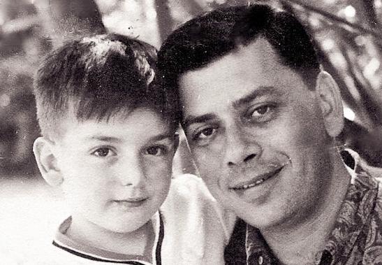 A 5-year-old Jeffrey Sherman is pictured with his father, songwriter Robert Sherman, in the early 1960s. A 5-year-old Jeffrey Sherman is pictured with his father, songwriter Robert Sherman, in the early 1960s.