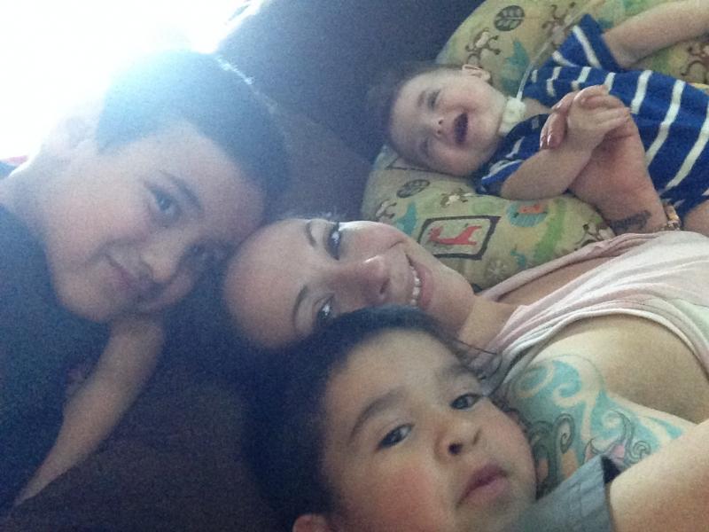 Michelle Leavy surrounded by her three sons. She became addicted to opioids when she was discharged from the hospital with doctors' advice to use them for her pain after a cesarean section. She is now in recovery. Michelle Leavy surrounded by her three sons. She became addicted to opioids when she was discharged from the hospital with doctors' advice to use them for her pain after a cesarean section. She is now in recovery.
