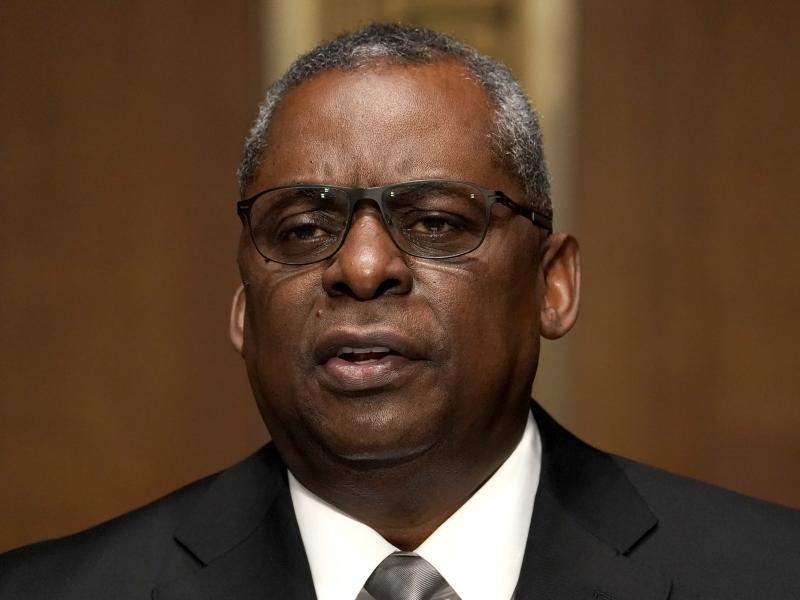 President Biden's nominee for defense secretary, retired Army Gen. Lloyd Austin, testifies Tuesday at his confirmation hearing before the Senate Armed Services Committee. President Biden's nominee for defense secretary, retired Army Gen. Lloyd Austin, testifies Tuesday at his confirmation hearing before the Senate Armed Services Committee.
