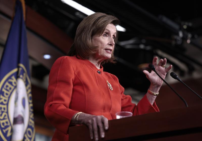 House Speaker Nancy Pelosi, D-Calif., touted her work over decades advocating for human rights in China as the House considered legislation to impose economic sanctions for goods produced in internment camps by ethnic Muslims. House Speaker Nancy Pelosi, D-Calif., touted her work over decades advocating for human rights in China as the House considered legislation to impose economic sanctions for goods produced in internment camps by ethnic Muslims.