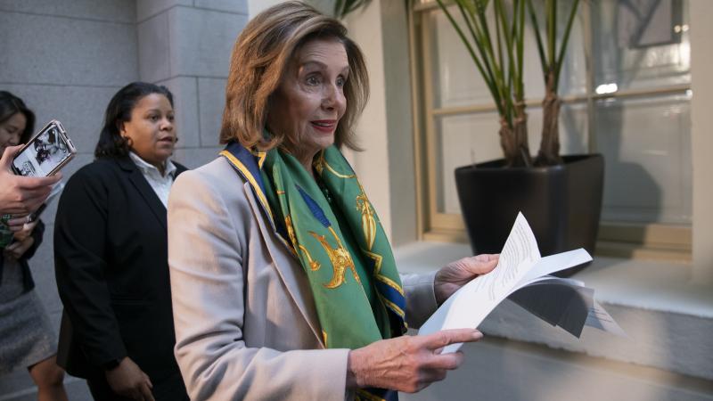 Speaker Nancy Pelosi told Democrats the House will vote to send the articles of impeachment against President Trump to the Senate Wednesday Speaker Nancy Pelosi told Democrats the House will vote to send the articles of impeachment against President Trump to the Senate Wednesday