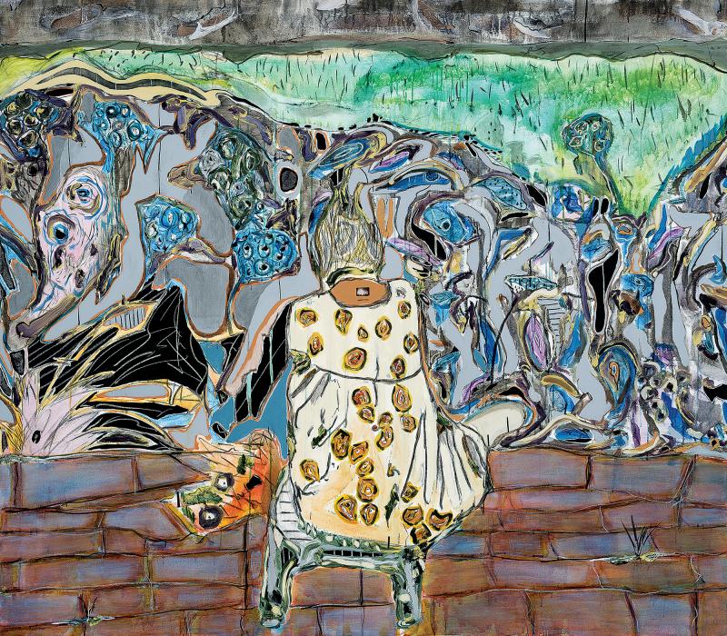 Manuel Mathieu named his 2017 painting of his grandmother Self-portrait because of the role she played in making him who he is. It was purchased by the Montreal Museum of Fine Arts in 2018. Manuel Mathieu named his 2017 painting of his grandmother Self-portrait because of the role she played in making him who he is. It was purchased by the Montreal Museum of Fine Arts in 2018.