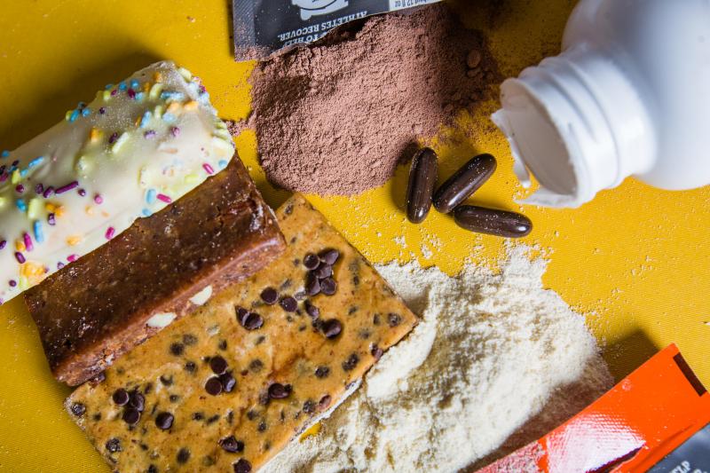 Unless you're an extreme athlete, recovering from an injury, or over 60, you probably need only 50 to 60 grams of protein a day. And you probably already get that in your food without adding pills, bars or powders. Unless you're an extreme athlete, recovering from an injury, or over 60, you probably need only 50 to 60 grams of protein a day. And you probably already get that in your food without adding pills, bars or powders.