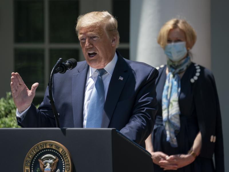 President Trump announced the creation of Operation Warp Speed in May to fast-track a coronavirus vaccine. He called it "a massive scientific and industrial, logistic endeavor unlike anything our country has seen since the Manhattan Project." President Trump announced the creation of Operation Warp Speed in May to fast-track a coronavirus vaccine. He called it "a massive scientific and industrial, logistic endeavor unlike anything our country has seen since the Manhattan Project."