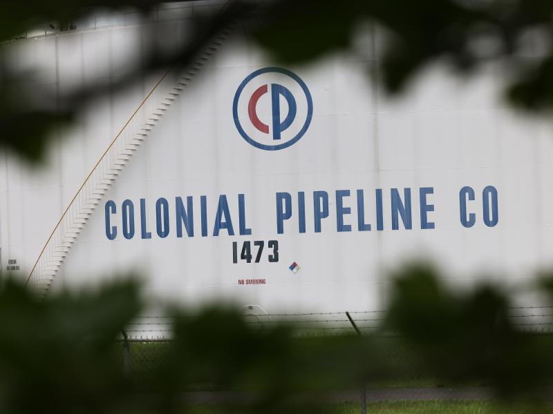 A fuel tank is seen at Colonial Pipeline's Linden Junction tank farm in Woodbridge, N.J., on May 10. A fuel tank is seen at Colonial Pipeline's Linden Junction tank farm in Woodbridge, N.J., on May 10.