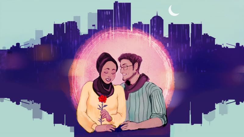Young Muslims find a middle ground for fostering romantic relationships between what is permissible and what is forbidden. Young Muslims find a middle ground for fostering romantic relationships between what is permissible and what is forbidden.