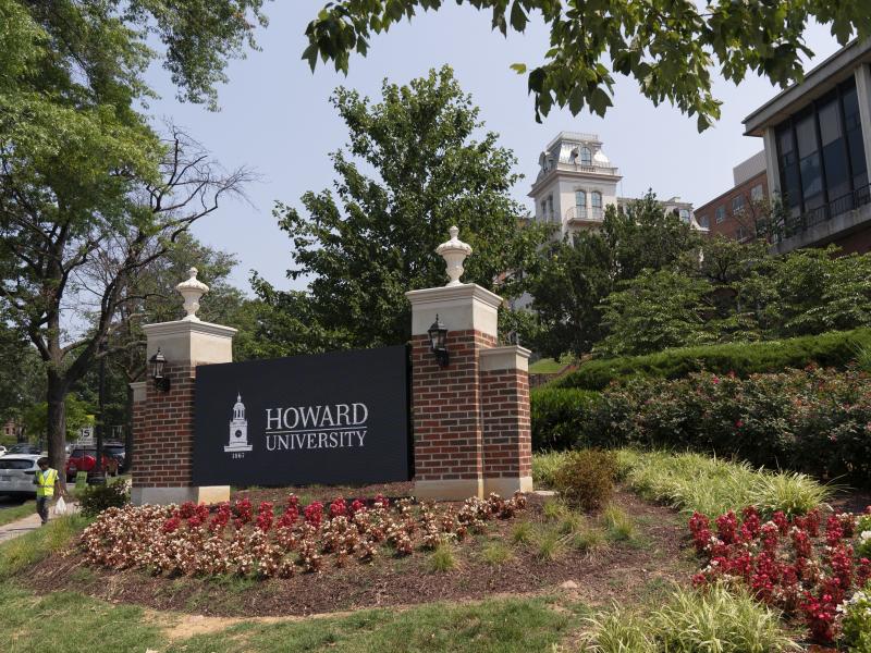 An electronic signboard welcomes people to the Howard University campus in Washington. Faculty members say they plan to protest over unfair working conditions for its tenure faculty on campus. An electronic signboard welcomes people to the Howard University campus in Washington. Faculty members say they plan to protest over unfair working conditions for its tenure faculty on campus.