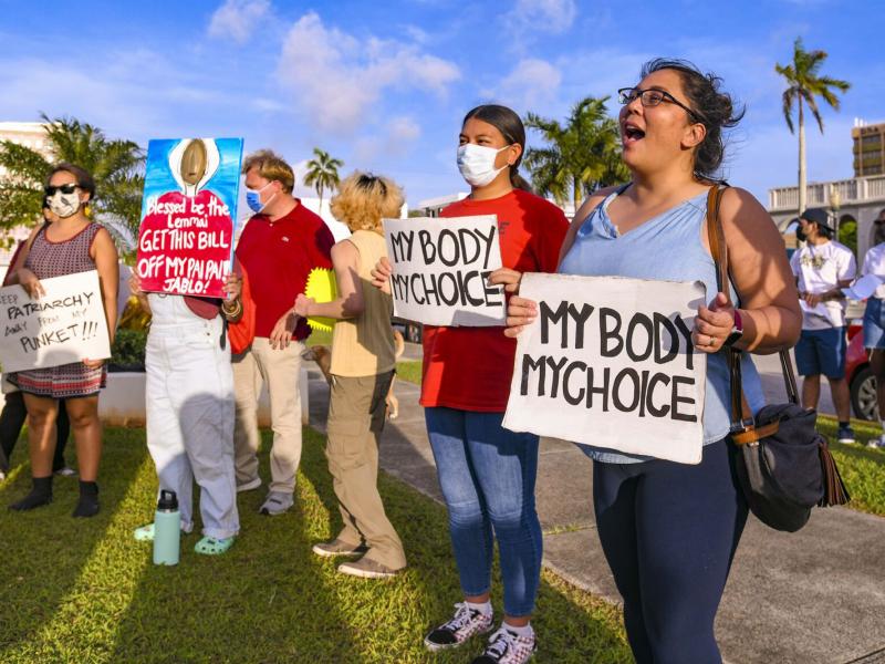 "My body, my choice!" resonates from protesters on the front lawn of the Guam Congress Building in Hagåtña during a protest as they voiced their concerns against the Guam Heartbeat Act of 2022 on April 27, 2022. "My body, my choice!" resonates from protesters on the front lawn of the Guam Congress Building in Hagåtña during a protest as they voiced their concerns against the Guam Heartbeat Act of 2022 on April 27, 2022.