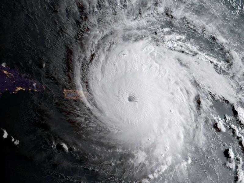 A geocolor image of Hurricane Irma approaching Anguilla at 7:15 a.m. ET on Sept. 6. A geocolor image of Hurricane Irma approaching Anguilla at 7:15 a.m. ET on Sept. 6.