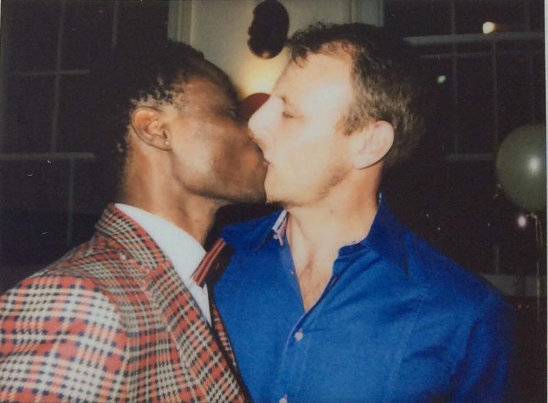 Adebisi Alimi and his fiance. When Alimi posted the photo on social media, he received death threats. Adebisi Alimi and his fiance. When Alimi posted the photo on social media, he received death threats.