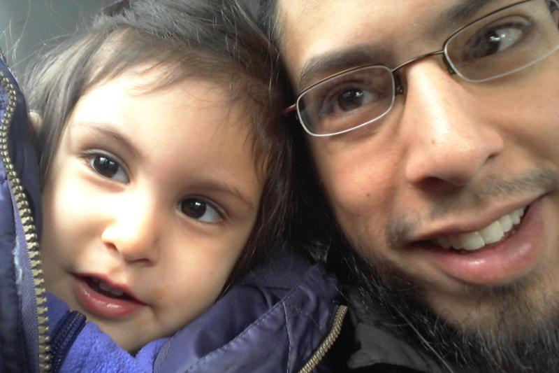 Danisch Farooqi with his daughter, Aaliya, in Hamburg, Germany, when she was around 2 years old. "I haven't seen her in five years," he says. He wonders if she has forgotten him. Danisch Farooqi with his daughter, Aaliya, in Hamburg, Germany, when she was around 2 years old. "I haven't seen her in five years," he says. He wonders if she has forgotten him.