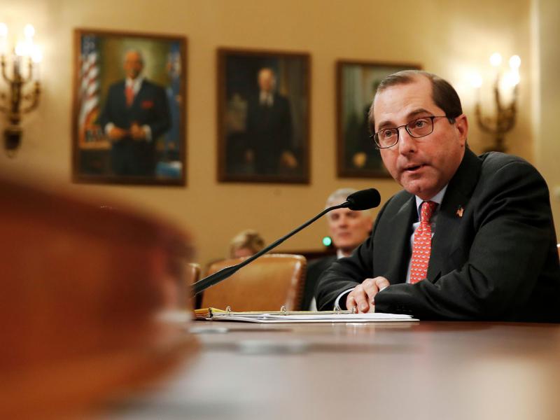 Health and Human Services Secretary Alex Azar faced questions Wednesday from the House Ways and Means Committee about Idaho's move. Health and Human Services Secretary Alex Azar faced questions Wednesday from the House Ways and Means Committee about Idaho's move.