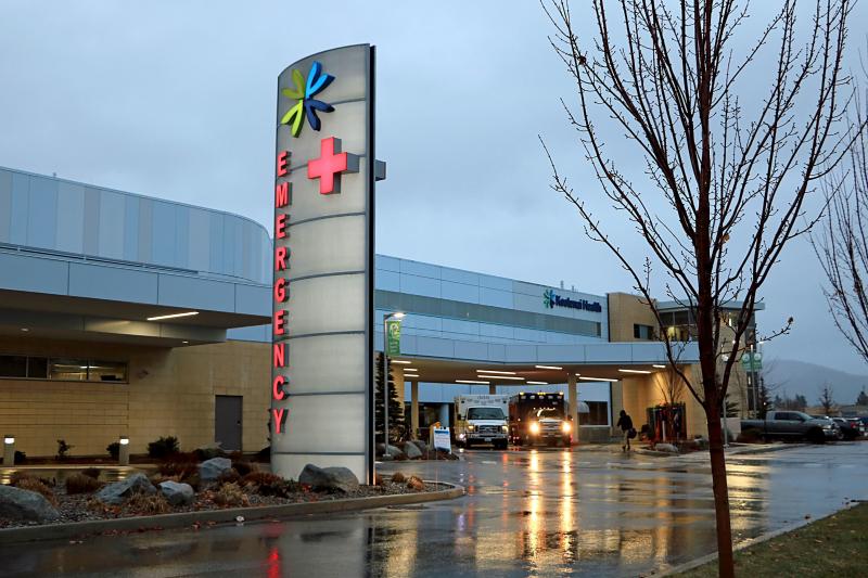 At the region's biggest hospital, Kootenai Health in Coeur d'Alene, 97% of COVID-19 patients are unvaccinated and all of the intensive care unit beds are filled. At the region's biggest hospital, Kootenai Health in Coeur d'Alene, 97% of COVID-19 patients are unvaccinated and all of the intensive care unit beds are filled.
