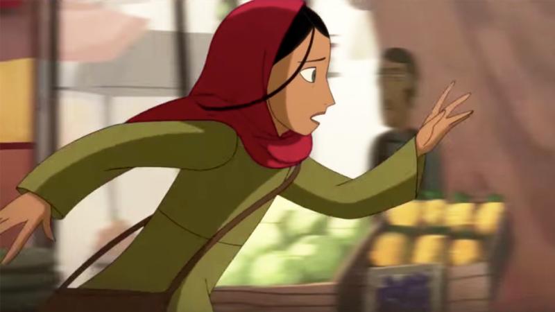 Parvana runs through a street market in the trailer for "The Breadwinner". Parvana runs through a street market in the trailer for "The Breadwinner".