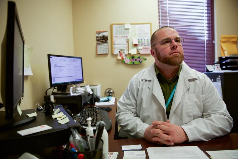 Shawn Brannan, administrator of Sea Mar Community Health Center in Vancouver, Wash., says, "Larger populations that typically don't vaccinate their children for their own reasons are now in a mad dash, if you will, to get vaccinated." Shawn Brannan, administrator of Sea Mar Community Health Center in Vancouver, Wash., says, "Larger populations that typically don't vaccinate their children for their own reasons are now in a mad dash, if you will, to get vaccinated."
