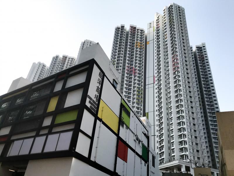 A new apartment complex in Hong Kong, called the Chun Yeung Estate, is being turned into a quarantine center. A new apartment complex in Hong Kong, called the Chun Yeung Estate, is being turned into a quarantine center.
