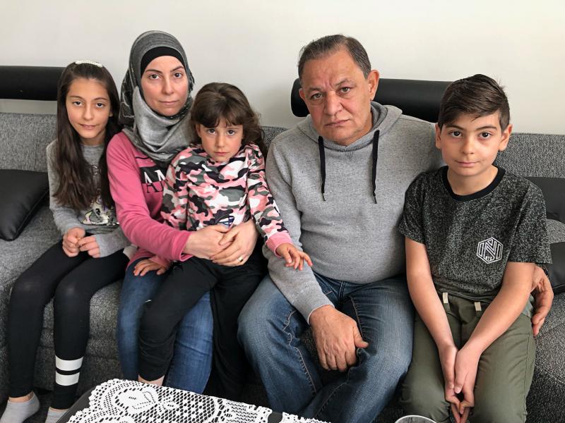 Heba Alrejleh and Radwan Jomaa with children Aya, 11, Lilian, 4, and Mohamed, 10. "The words 'to send us back to Syria' means to destroy our lives," says Jomaa. Heba Alrejleh and Radwan Jomaa with children Aya, 11, Lilian, 4, and Mohamed, 10. "The words 'to send us back to Syria' means to destroy our lives," says Jomaa.