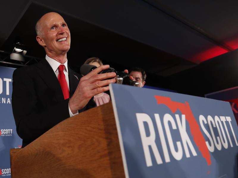 Republican Senate candidate Rick Scott has declared victory in Florida, but the Democrat incumbent, Bill Nelson, is calling for a recount. Republican Senate candidate Rick Scott has declared victory in Florida, but the Democrat incumbent, Bill Nelson, is calling for a recount.