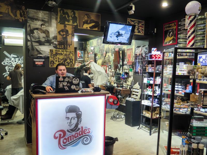 Pomades is one of half-a-dozen barbershops on a single block in central Moscow. Until recently, Russian society took a narrow view of masculinity. Real men weren't supposed to worry about hair or skincare. Pomades is one of half-a-dozen barbershops on a single block in central Moscow. Until recently, Russian society took a narrow view of masculinity. Real men weren't supposed to worry about hair or skincare.