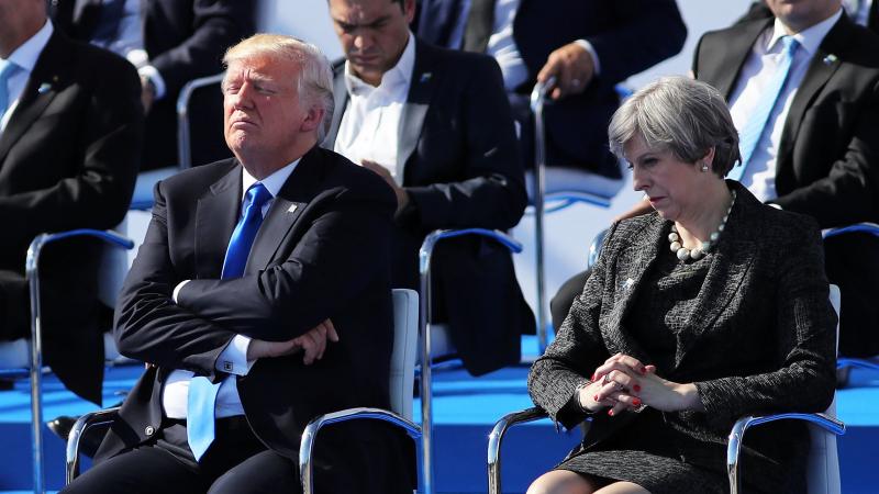 Trump shoves fellow NATO leader aside on his first summit Trump shoves fellow NATO leader aside on his first summit