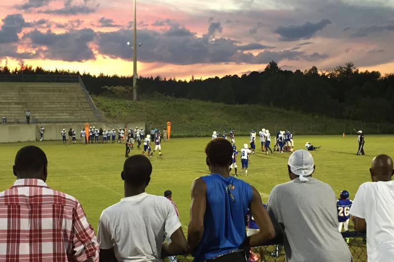 The local middle school plays its annual homecoming football game at Wilcox Central High in Camden, Alabama. The local middle school plays its annual homecoming football game at Wilcox Central High in Camden, Alabama.