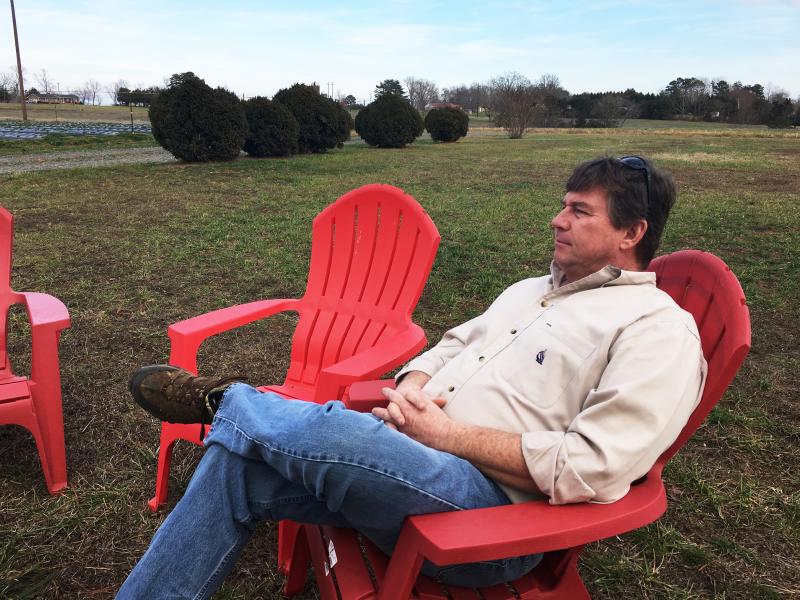 Yadkin Valley Farm in Yadkin County, N.C., has been in Chuck Wooten Jr.'s family for at least five generations. Yadkin Valley Farm in Yadkin County, N.C., has been in Chuck Wooten Jr.'s family for at least five generations.