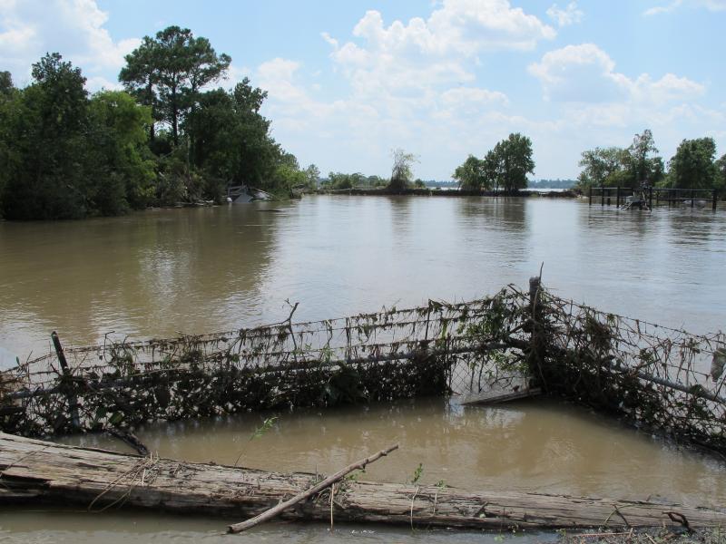 The Highlands Acid Pit Superfund site remained flooded on August 31. The water has since receded, and some residents are concerned that toxins from the site could have spread into the nearby neighborhood. The Highlands Acid Pit Superfund site remained flooded on August 31. The water has since receded, and some residents are concerned that toxins from the site could have spread into the nearby neighborhood.