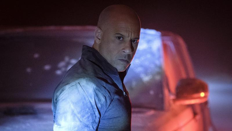 Bloodshot (Vin Diesel) looks vexed, or surprised or possibly dyspeptic, in Bloodshot. Bloodshot (Vin Diesel) looks vexed, or surprised or possibly dyspeptic, in Bloodshot.