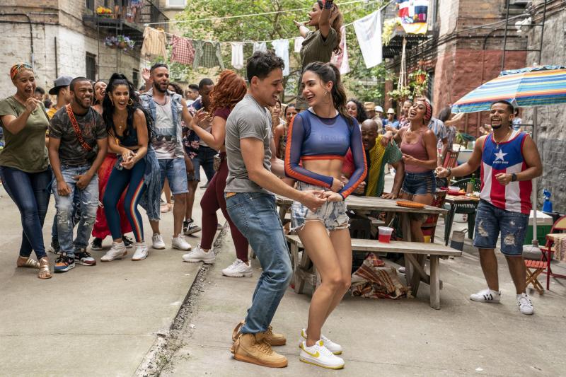 Anthony Ramos and Melissa Barrera play Usnavi and Vanessa in the film In the Heights. Anthony Ramos and Melissa Barrera play Usnavi and Vanessa in the film In the Heights.