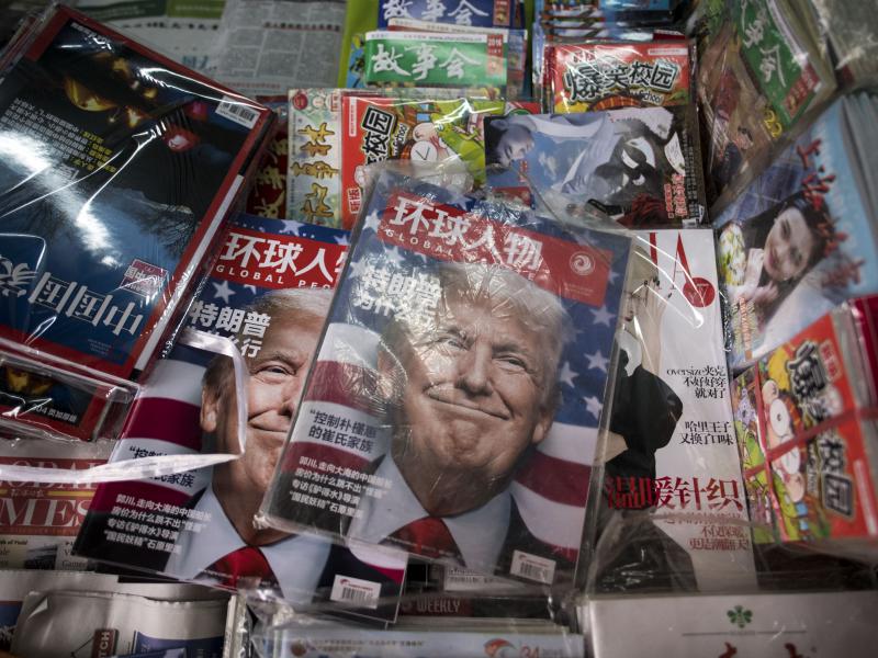 Copies of local Chinese magazines at a news stand in Shanghai on Nov. 14, almost a week after Donald Trump was elected president. Copies of local Chinese magazines at a news stand in Shanghai on Nov. 14, almost a week after Donald Trump was elected president.