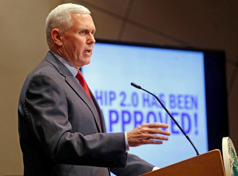 As Indiana Governor, Mike Pence announced in 2015 that the federal Centers for Medicare & Medicaid Services approved a waiver for the state's Medicaid experiment. As Indiana Governor, Mike Pence announced in 2015 that the federal Centers for Medicare & Medicaid Services approved a waiver for the state's Medicaid experiment.