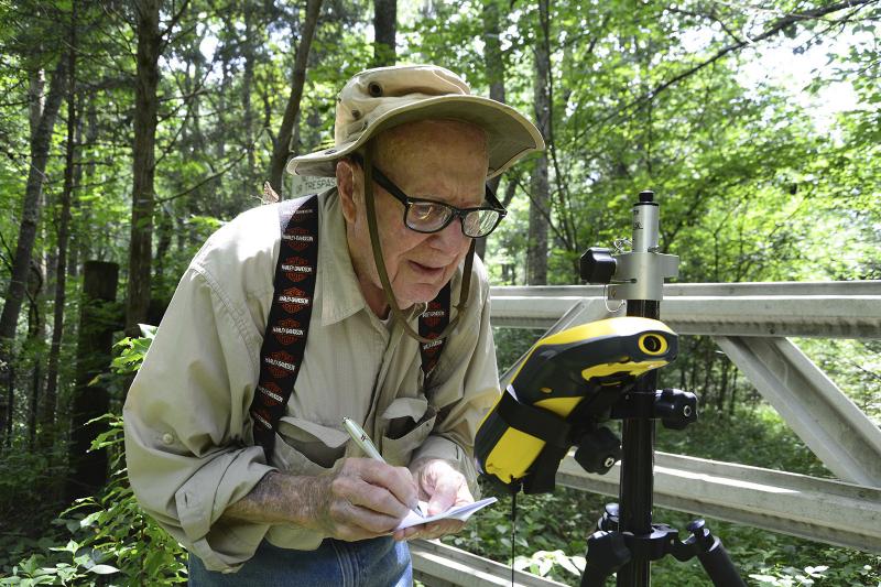 Bob Vollmer, seen in a 2016 photograph provided by the Indiana Department of Natural Resources, shows the now-102-year-old at work. The state's oldest employee plans to retire next month, after nearly six decades on the job. Bob Vollmer, seen in a 2016 photograph provided by the Indiana Department of Natural Resources, shows the now-102-year-old at work. The state's oldest employee plans to retire next month, after nearly six decades on the job.