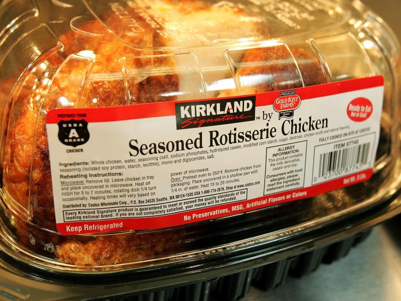 Costco's rotisserie chicken is still sold for $4.99, despite rising costs. Costco's rotisserie chicken is still sold for $4.99, despite rising costs.