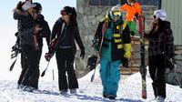 Skiers at a resort in the Alborz mountains near the capital Tehran in January. Men and women used to ski separately in Iran. In recent years, they have been skiing together, though it is not formally authorized. Skiers at a resort in the Alborz mountains near the capital Tehran in January. Men and women used to ski separately in Iran. In recent years, they have been skiing together, though it is not formally authorized.
