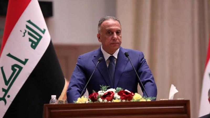 Mustafa al-Kadhimi speaks to Parliament in Baghdad on Thursday. Iraq's former spy chief was sworn in early Thursday as prime minister after weeks of tense political negotiations as the country faces a severe economic crisis spurred by the coronavirus pand Mustafa al-Kadhimi speaks to Parliament in Baghdad on Thursday. Iraq's former spy chief was sworn in early Thursday as prime minister after weeks of tense political negotiations as the country faces a severe economic crisis spurred by the coronavirus pand