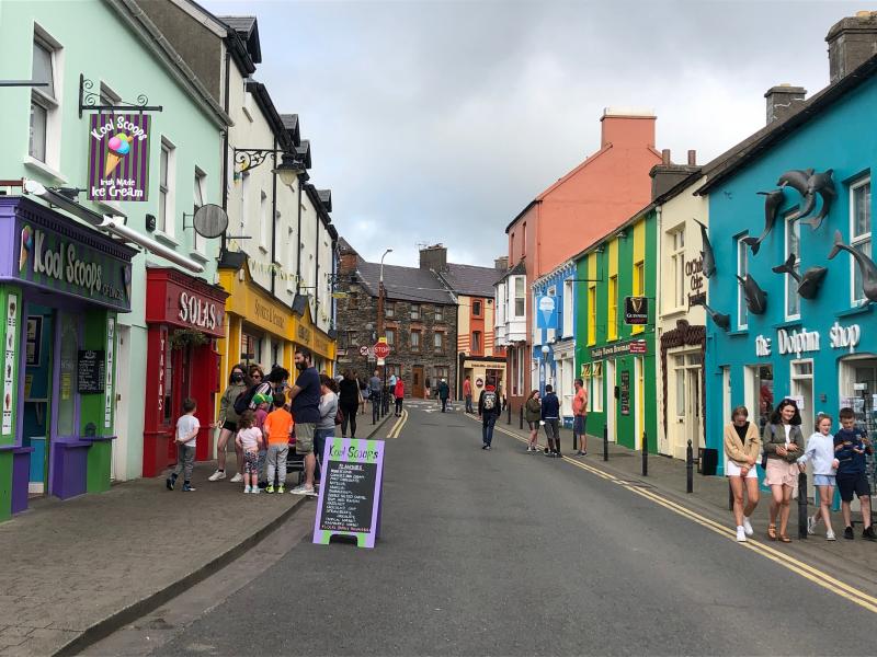 A street in Dingle, Ireland. A street in Dingle, Ireland.