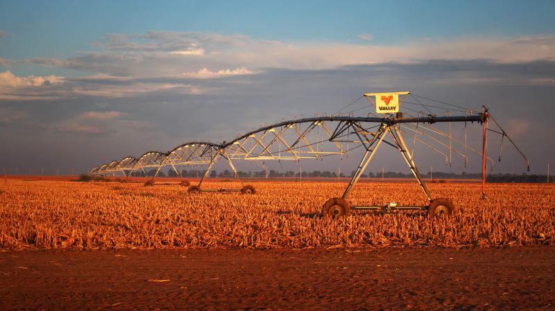 The long arms of pivot irrigation rigs deliver water from the Ogallala Aquifer to circular fields of corn in northwestern Kansas. A new study suggests many of the world's rivers and streams could dry up because people are draining underground aquifers tha The long arms of pivot irrigation rigs deliver water from the Ogallala Aquifer to circular fields of corn in northwestern Kansas. A new study suggests many of the world's rivers and streams could dry up because people are draining underground aquifers tha