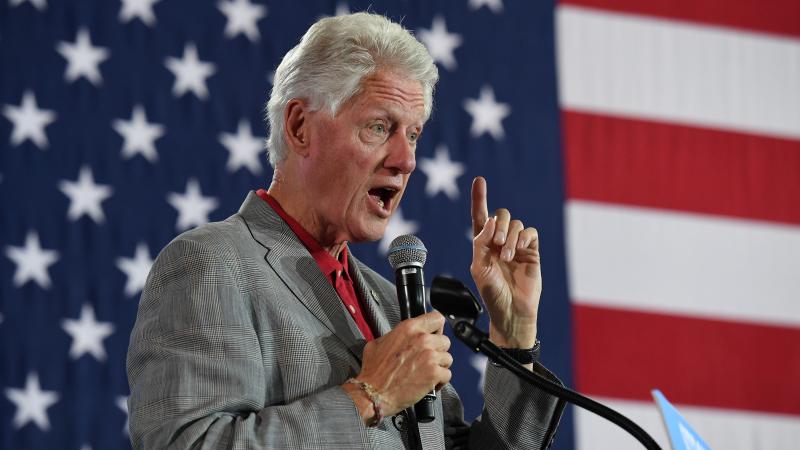 Former President Bill Clinton speaks at a campaign event for Democratic nominee Hillary Clinton at a college campus in Nevada. Former President Bill Clinton speaks at a campaign event for Democratic nominee Hillary Clinton at a college campus in Nevada.