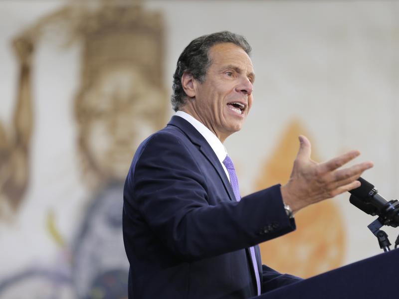 New York Gov. Andrew Cuomo, shown here speaking at an event last month, has described the NRA's lawsuit against him as "frivolous." New York Gov. Andrew Cuomo, shown here speaking at an event last month, has described the NRA's lawsuit against him as "frivolous."
